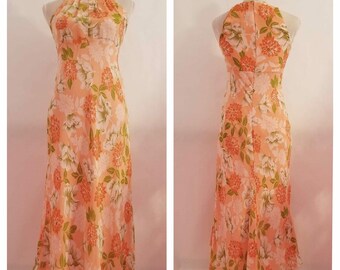 peach church dress
