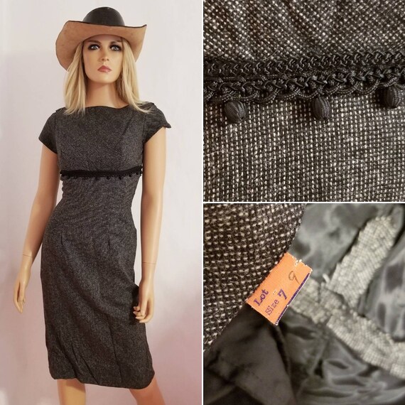 True Vintage Gray Handmade dress, amish, antique,