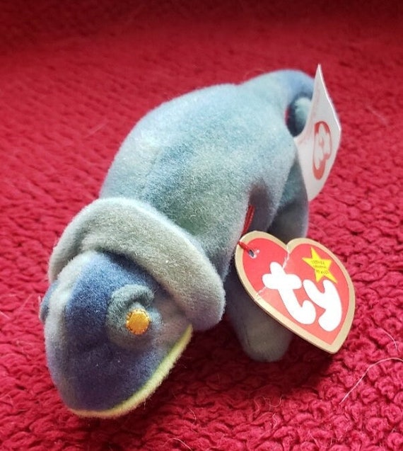 Ty Teenie Beanie Baby Iggy the Iguana Vintage 1993. Etsy