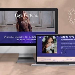 Squarespace Website Template: Lightworkers, Energy Healers, Astrologers