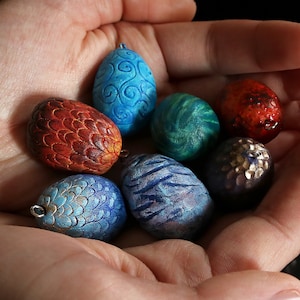 Dragon egg (figure, necklace, keychain options)