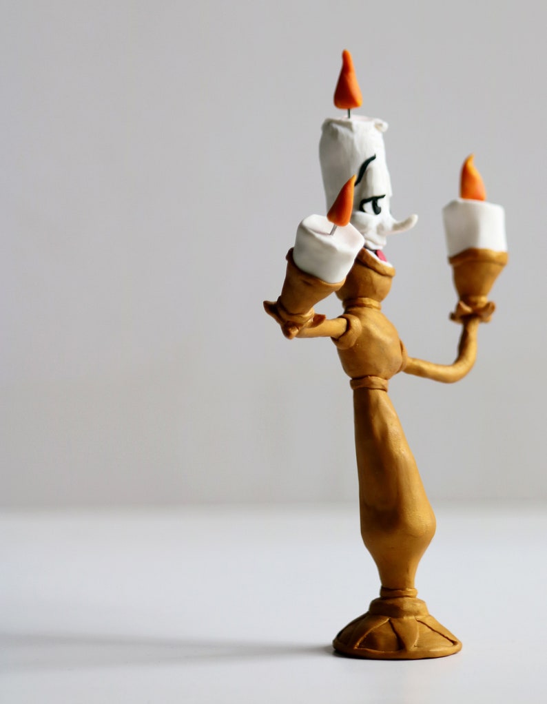 Chandelier based on Lumiere from Beauty and the Beast Disney Etsy