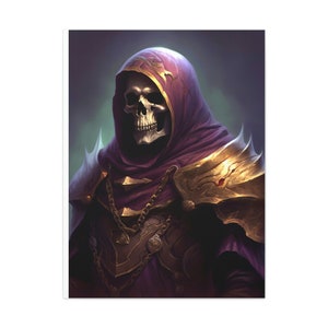 Evil Skeleton Lord (AI Digital Art)- Canvas Gallery Wraps