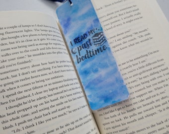 Book Lovers Bookmark With Tassel Hand Painted Laminated Handmade