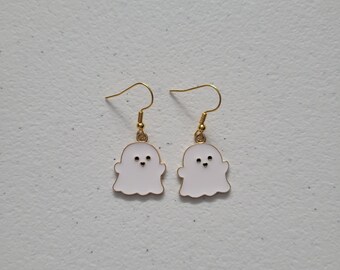 White Ghost Earrings | Cute Ghosts | Halloween Earrings | Ghost Earrings