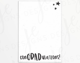 ConGRADulations 3.5x5" Mini Cookie Card | Printable | Instant Download | Graduation | Grad | Graduate | Class of 2022