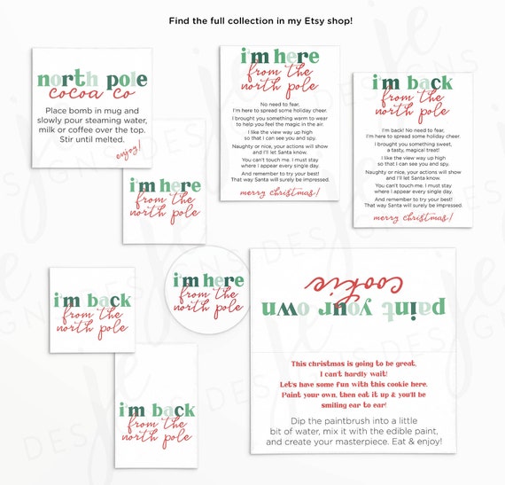 Happy Holidays Treat Bag Topper - Free Printable - Pjs and Paint