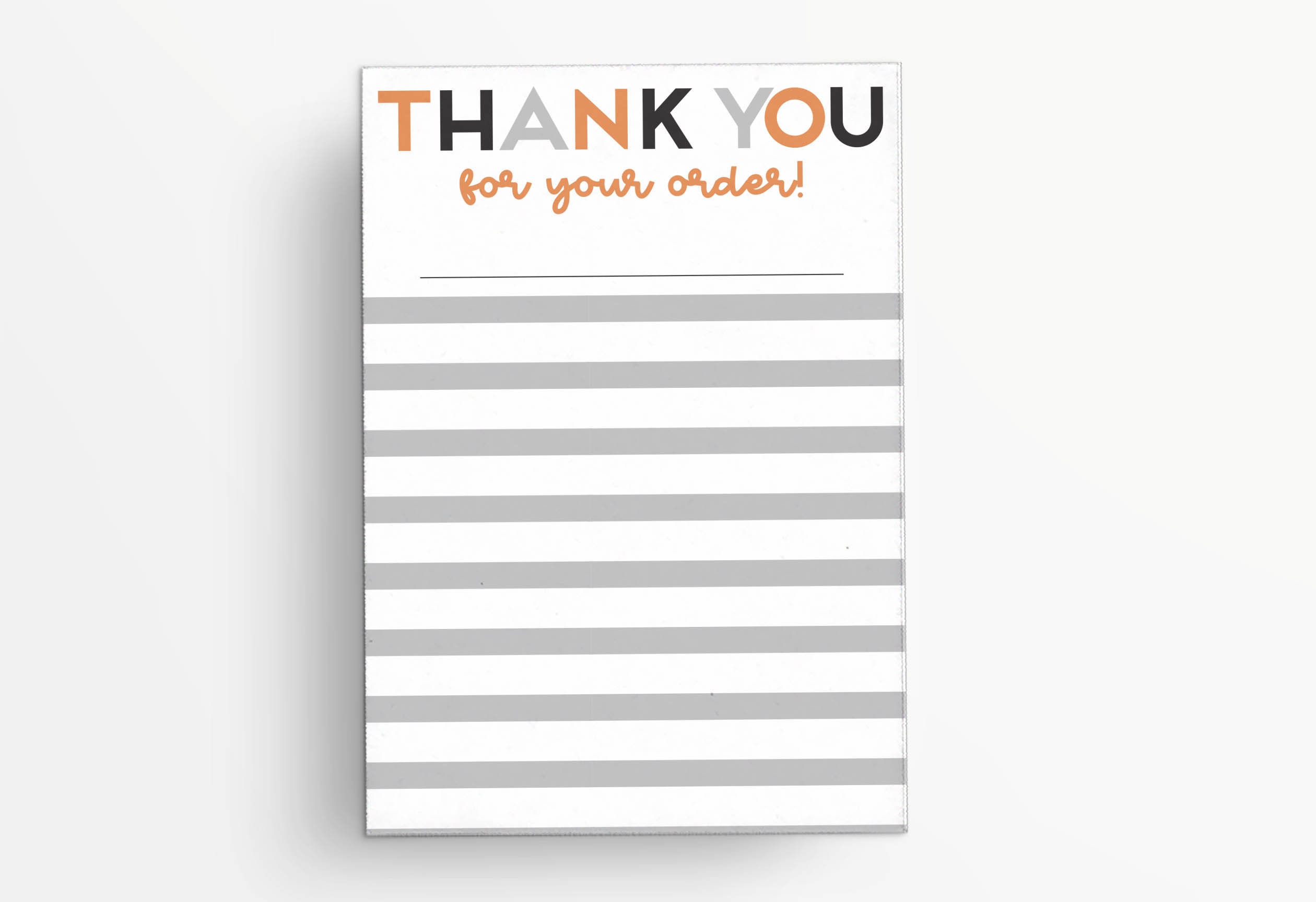 Thank You for Order 3.5x5 Customer Name Cookie Card - Etsy