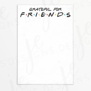 Dankbaar voor vrienden Minikoekjeskaart van 3,5 x 5 inch | Afdrukbaar | Direct downloaden | Thanksgiving | Friendsgiving