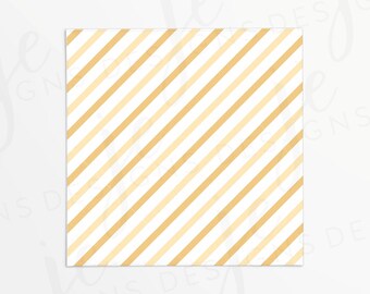 Yellow Stripes Box Backer Printable | Yellow Dijon Mustard Pastel | Instant Download | Father's Day | Cookie Packaging