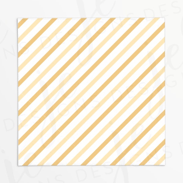 Yellow Stripes Box Backer Printable | Yellow Dijon Mustard Pastel | Instant Download | Father's Day | Cookie Packaging