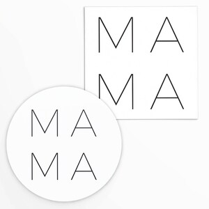 Mama 2x2&quot; Tag | Cookie Printable | Instant Download | Happy Mother&#39;s Day | Mothers Day | Gift Tag