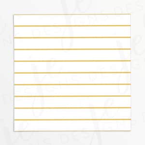 May include: A white background with evenly spaced, horizontal gold lines. The lines are thin and run across the entire width of the image, creating a striped pattern. The design is simple and clean.