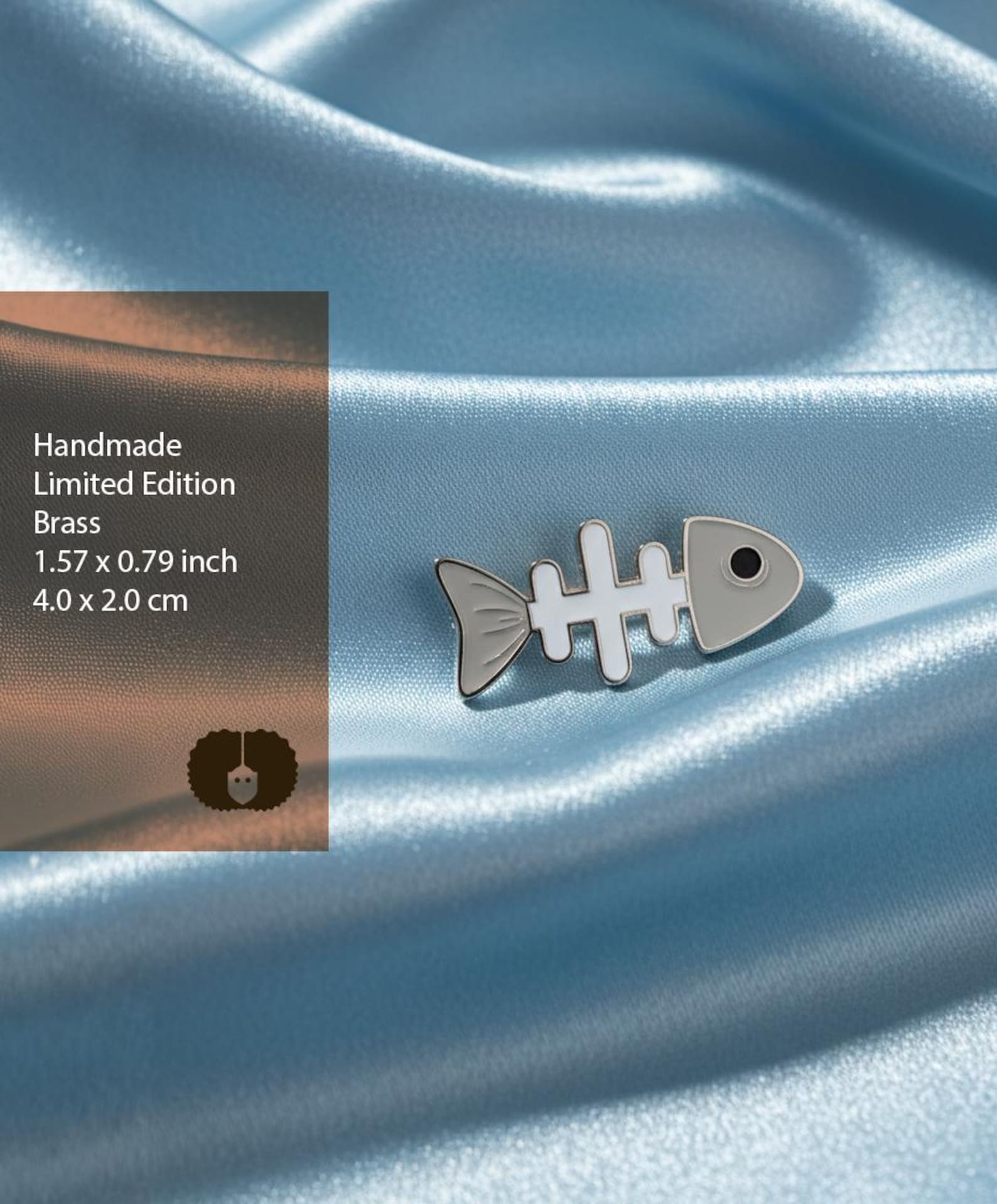 Metal Fishbone Pin, Special Pin, Minimalist, Limited Edition - Etsy