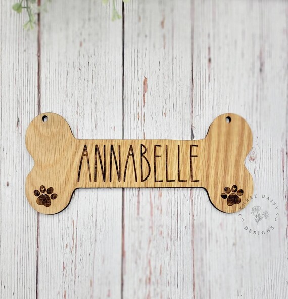 Wood Kennel Tag Personalized Dog Crate Name Plate Etsy