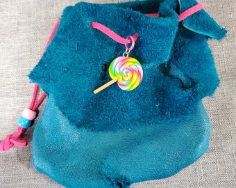 Leather dice bag