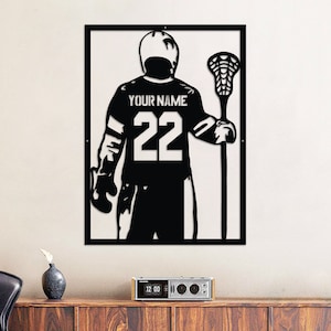 Custom Lacrosse Sticks 225-911 Cake Topper