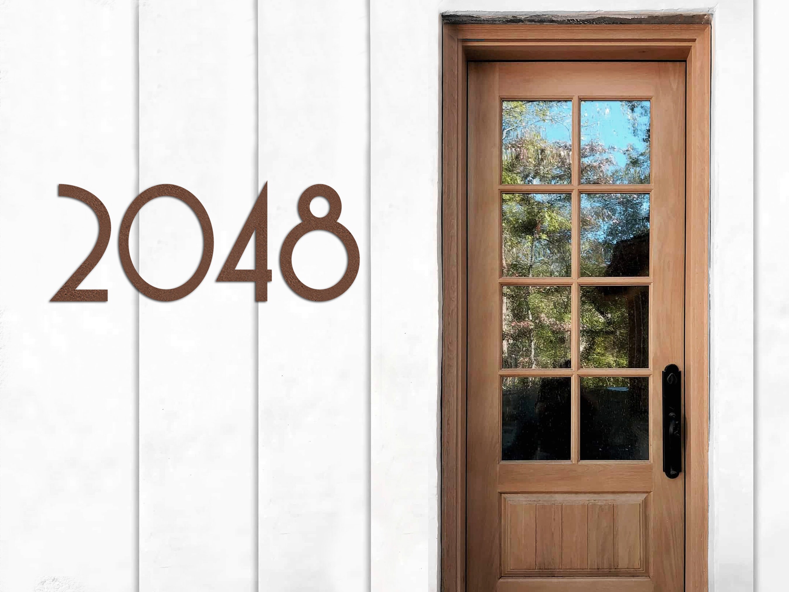 Large House Numbers, 14 Inch to 36 Inch Big Address Numbers, Metal ...