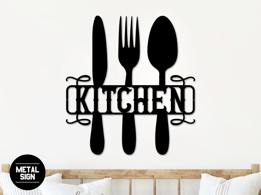 Kitchen Sign, Kitchen Metal Sign, Kitchen Wall Art, Kitchen Metal Art