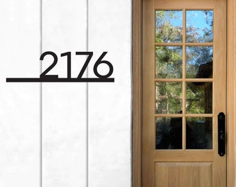 Home Address Sign, House Numbers Sign Metal, House Number Sign, Modern Address Horizontal, Minimalist House Numbers Sign, Cool Address Sign
