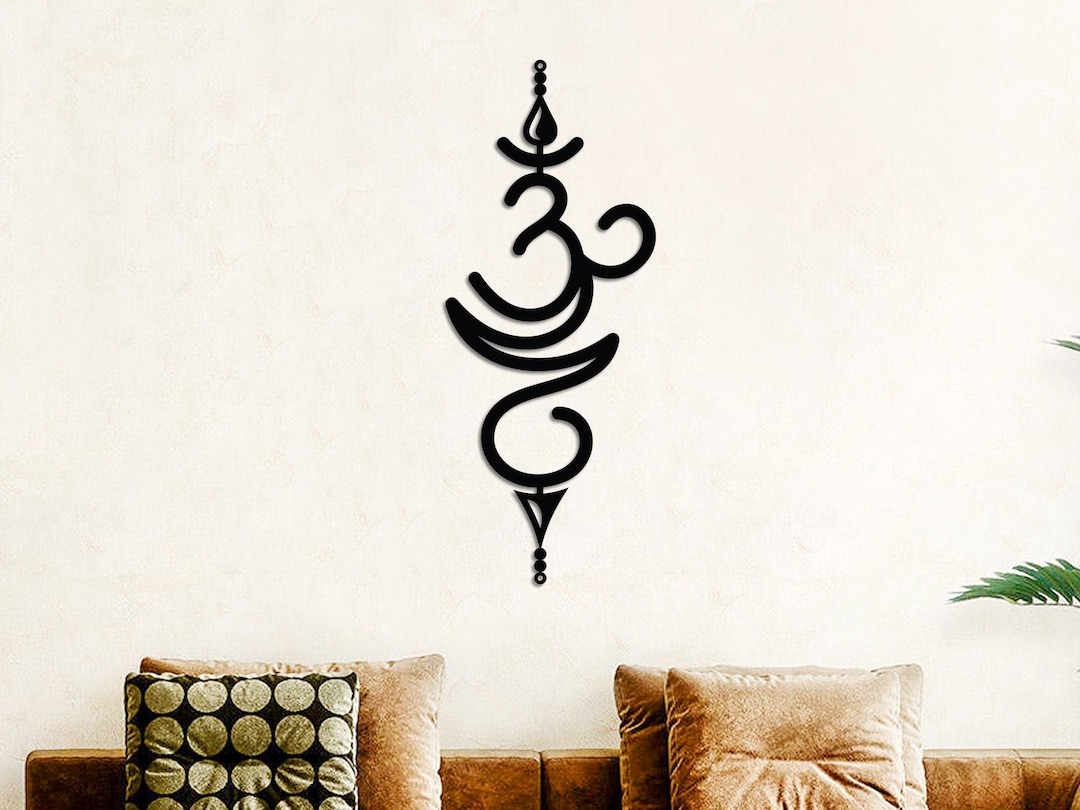 Om Wall Art, Om Sign Metal, Om Symbol Wall Decor, Om Wall Decor, Yoga