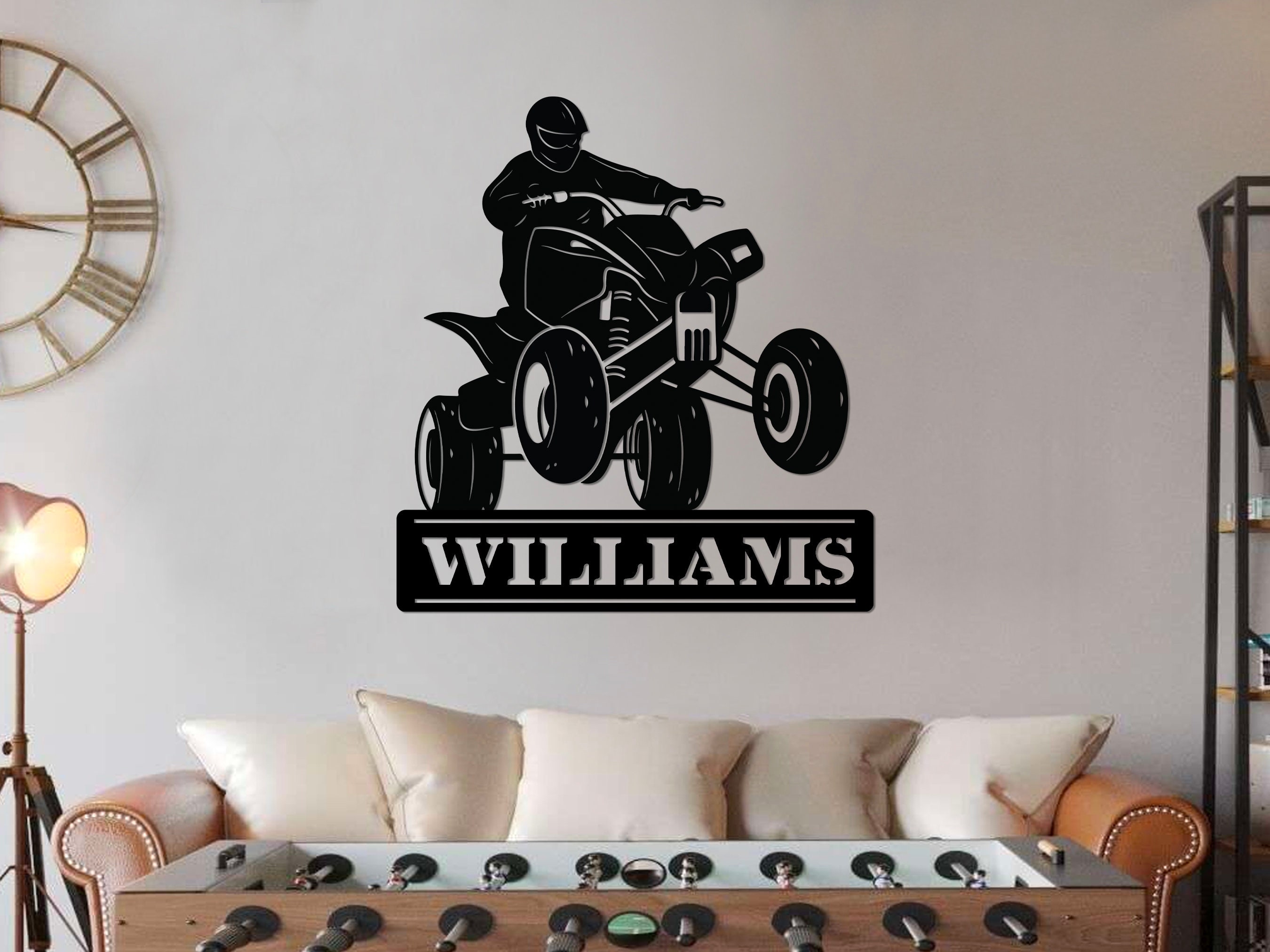 ATV Metal Sign, Custom Quad Sign, ATV Gifts, Personalized ATV Sign ...
