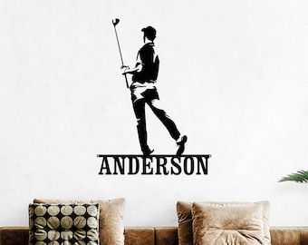 Custom Golf Sign, Golf Metal Wall Art, Custom Name Golf Sign, Personalized Golfer Wall Decor, Golf Wall Art, Golf Gifts For Men Golfer Gifts