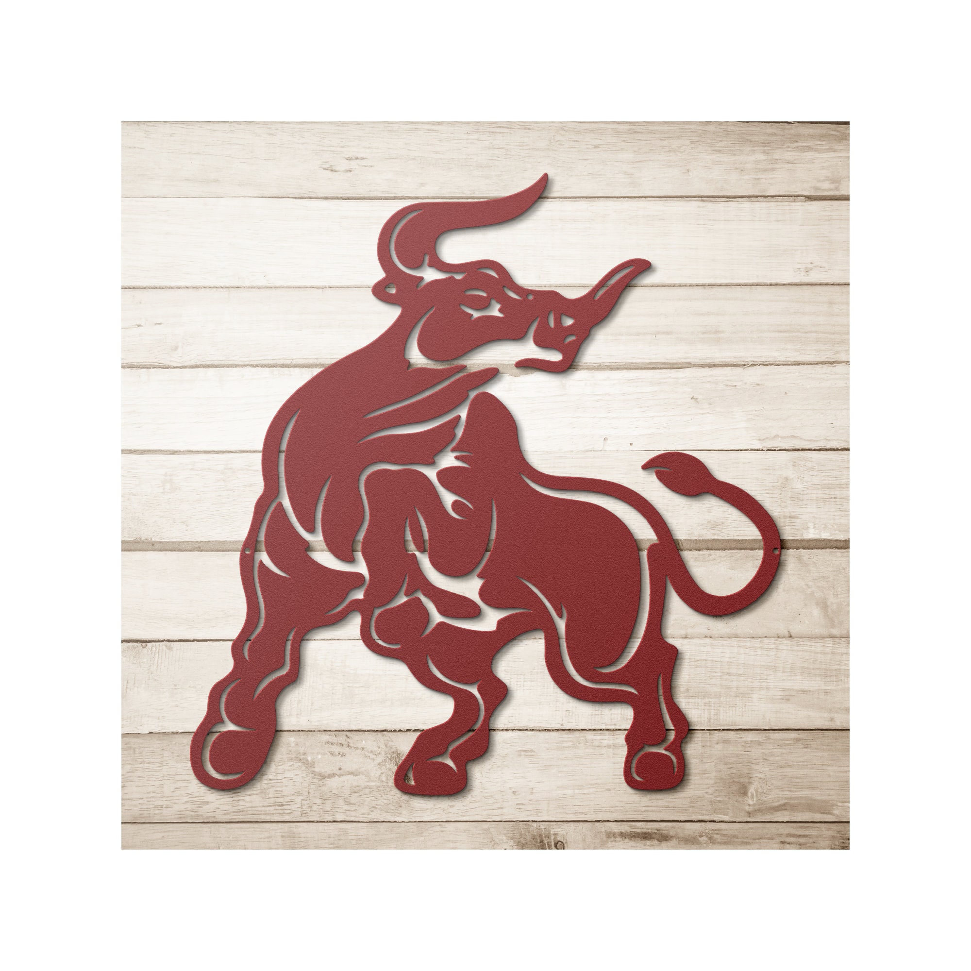 Bull Sign, Metal Bull Wall Art, Bull Gifts, Gift for Bull Lovers ...