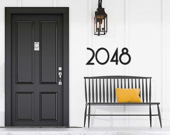 Large House Numbers, 14 Inch to 36 Inch Big Address Numbers, Metal House Number, Modern Address Number, Minimalist Large House Number Sign