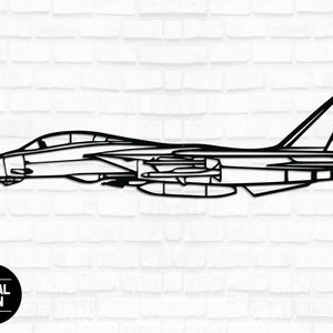 F-14 Metal Sign, F-14 Tomcat Sign, Jet Decor, Fighter Jet Wall Art, Mancave Decor, Garage Decor, F14 Tomcat Art, USA Airplane Wall Art, Gift