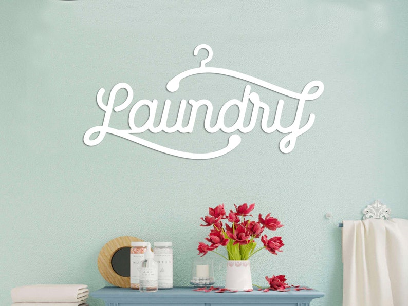 Laundry Room Sign Laundry Metal Wall Art Laundry Wall Decor Etsy