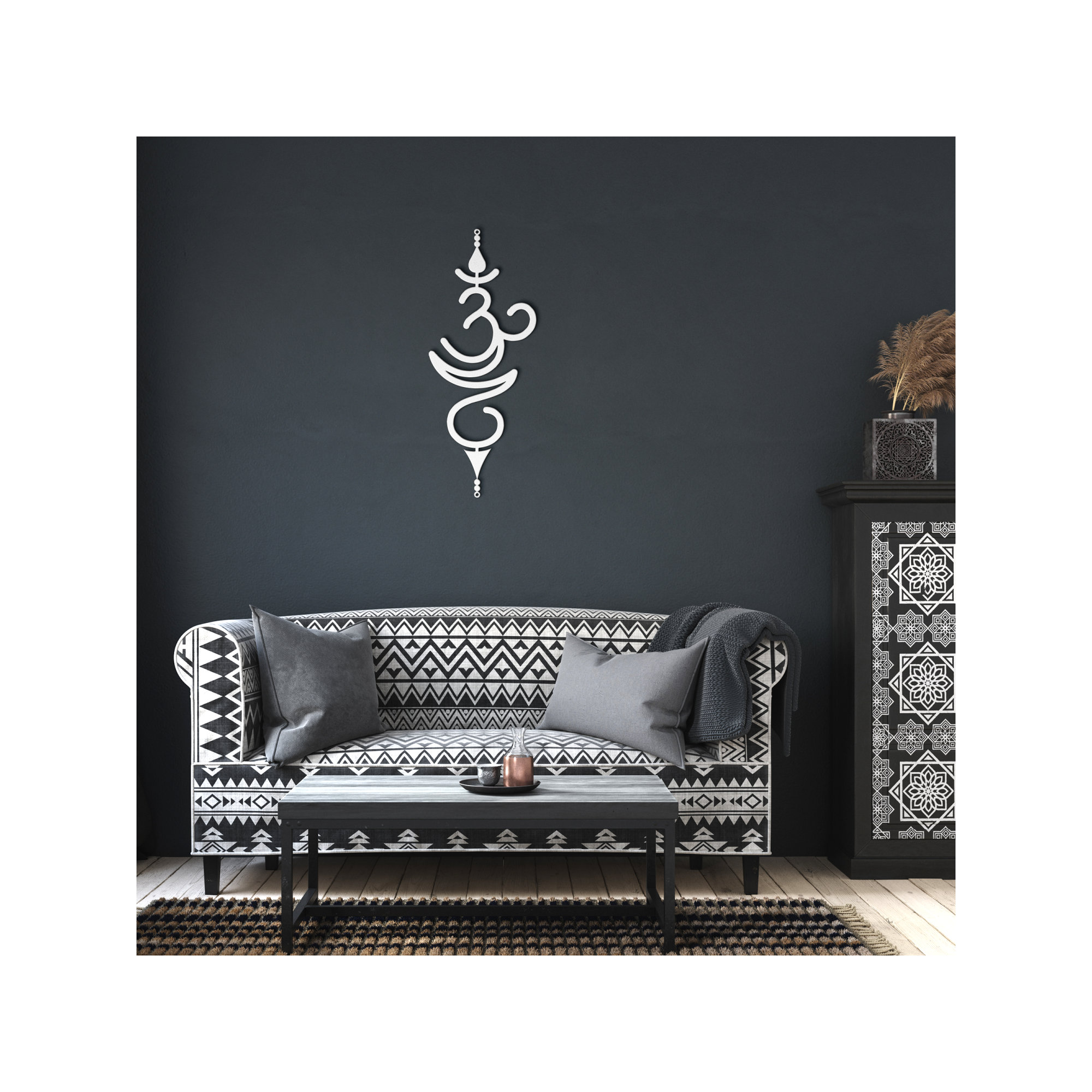 Om Wall Art Om Sign Metal Om Symbol Wall Decor Om Wall Etsy