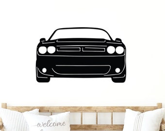 Challenger Metal Sign, Dodge Garage Wall Decor, Challenger Sign, Gift For Him, SRT Metal Wall Art, Garage Wall Sign, Challenger Gifts Art