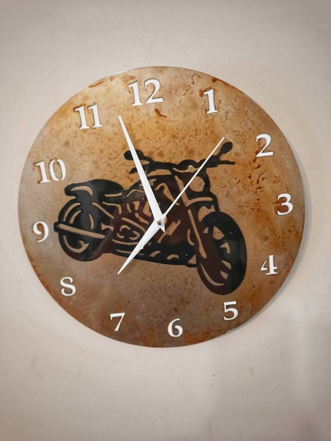 Metal Motorcycle Clock | Etsy