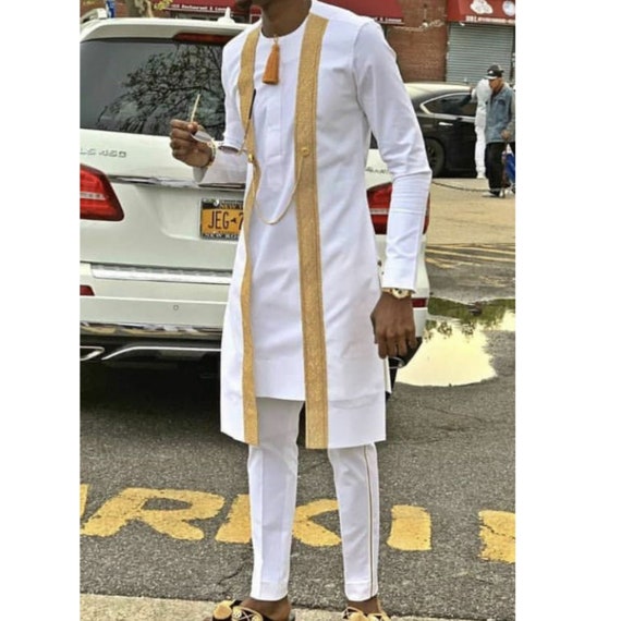 African Men Clothingroyal Blue Groom's 