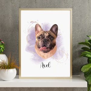 Custom Pet Portrait | Printable Digital Pet Portrait