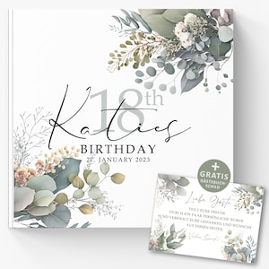 Funny 18th birthday gifts - Funny sayings for 18th birthday short - Personalized guest book to fill out without questions
