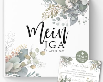 Personalisiertes Erinnerungsbuch für den Junggesellinnenabschied - JGA Freundebuch, Mein JGA Erinnerungsalbum, Team Bride Buch