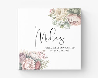 Personalisiertes Erinnerungsbuch für den Junggesellinnenabschied - Mein JGA Erinnerungsalbum, Team Bride Buch, Gästebuch Hochzeit Kreativ