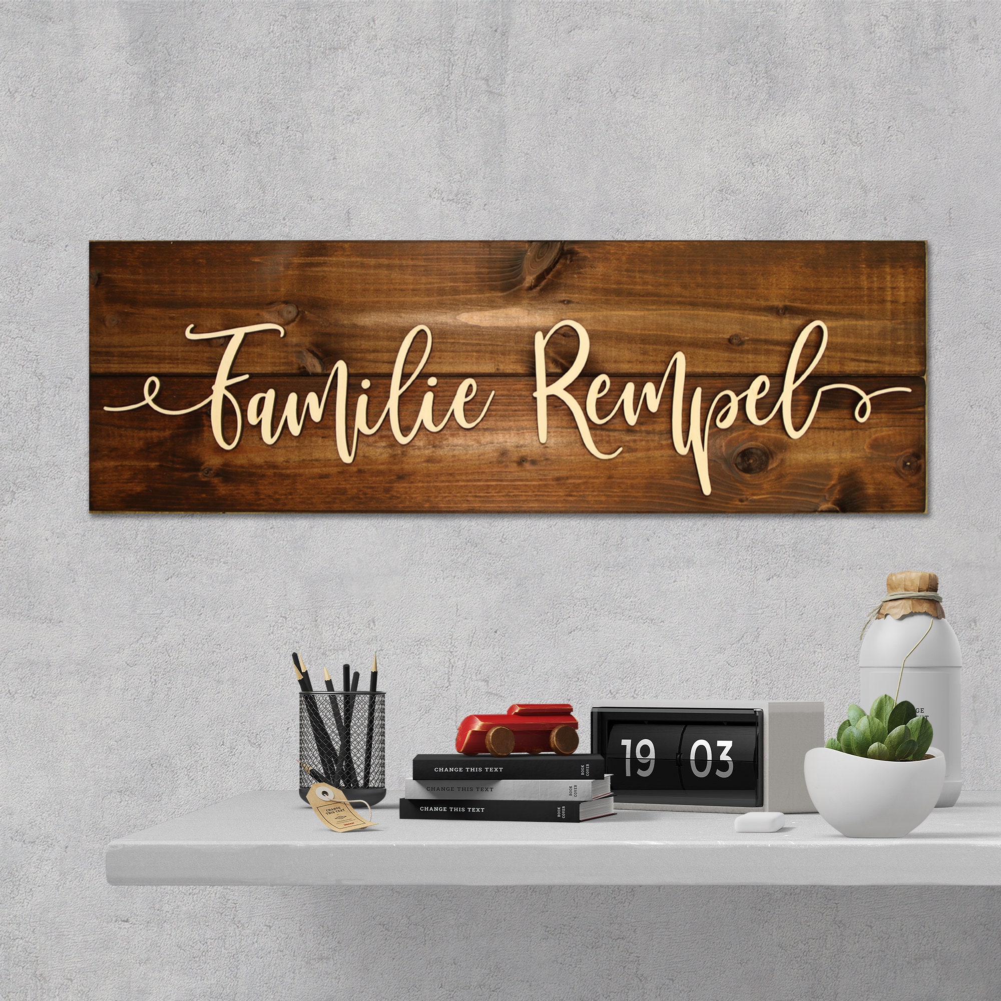 Vintage Wall Decoration Wood Personalized, Gift Ideas Valentine's…