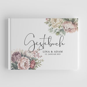Personalized guest book for congratulations on the wedding anniversary - gifts for the wedding of parents, golden wedding anniversary for friends