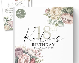 Gift ideas for 18th birthday - Birthday wishes for 18th birthday - Personalized guest book to fill out without questions