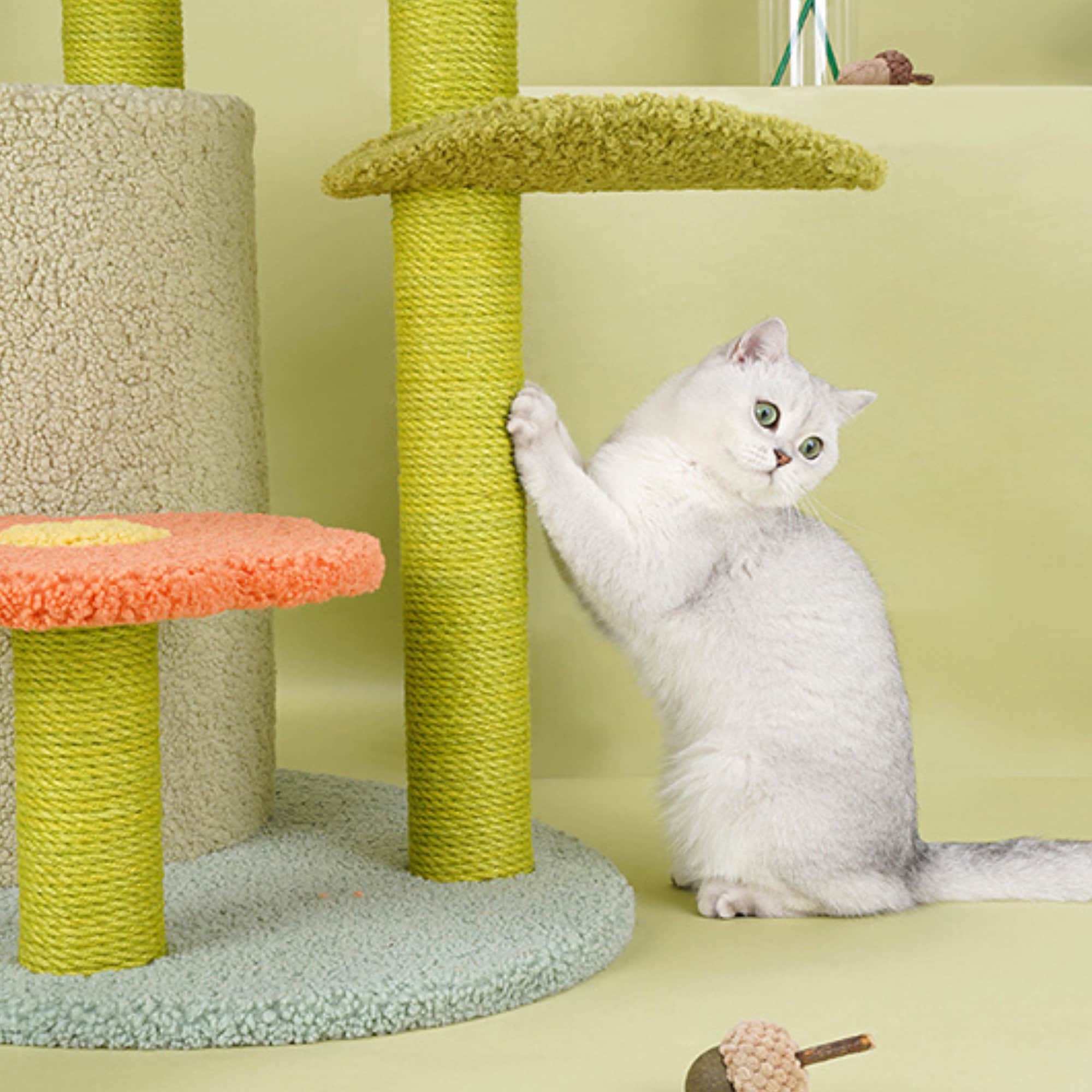 Lotusleaf Green Cat Tree Tower Flower Cat Tree Large Cat Bed Etsy