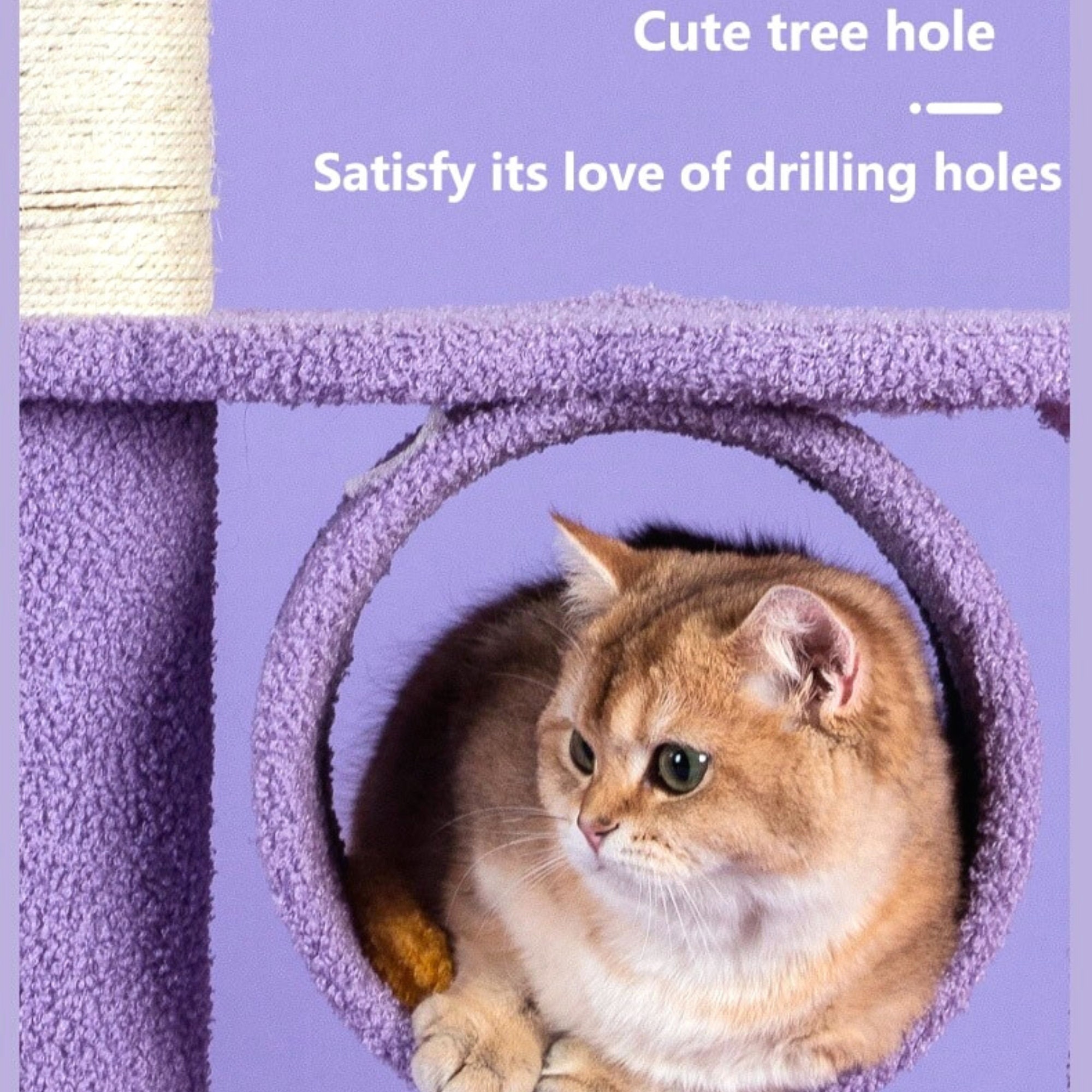SweetPowder Purple Cat Tree Tower Luxury Cat Tree Cute Cat Etsy