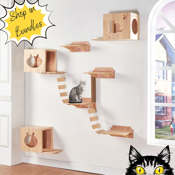 diy cat wall steps