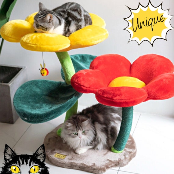 flower cat tree