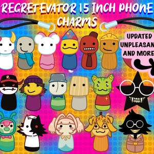 Regretevator Roblox Cell Phone Charm: Custom Made 1.5 inch