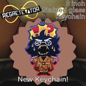 MADE TO ORDER 3 inch Bive from regretevator on Roblox acrylic keychain with black u clasp
