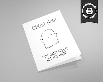 Thinking of You Sympathy Card - Ghost Hug