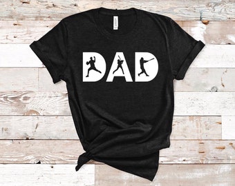 Dad - Baseball - Unisex Adult Bella Canvas Tee